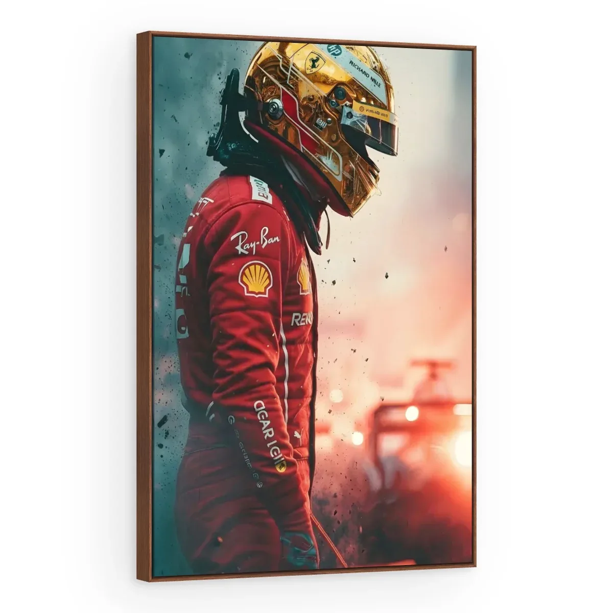 Quadro Decorativo Canvas Piloto Ferrari - FM0010