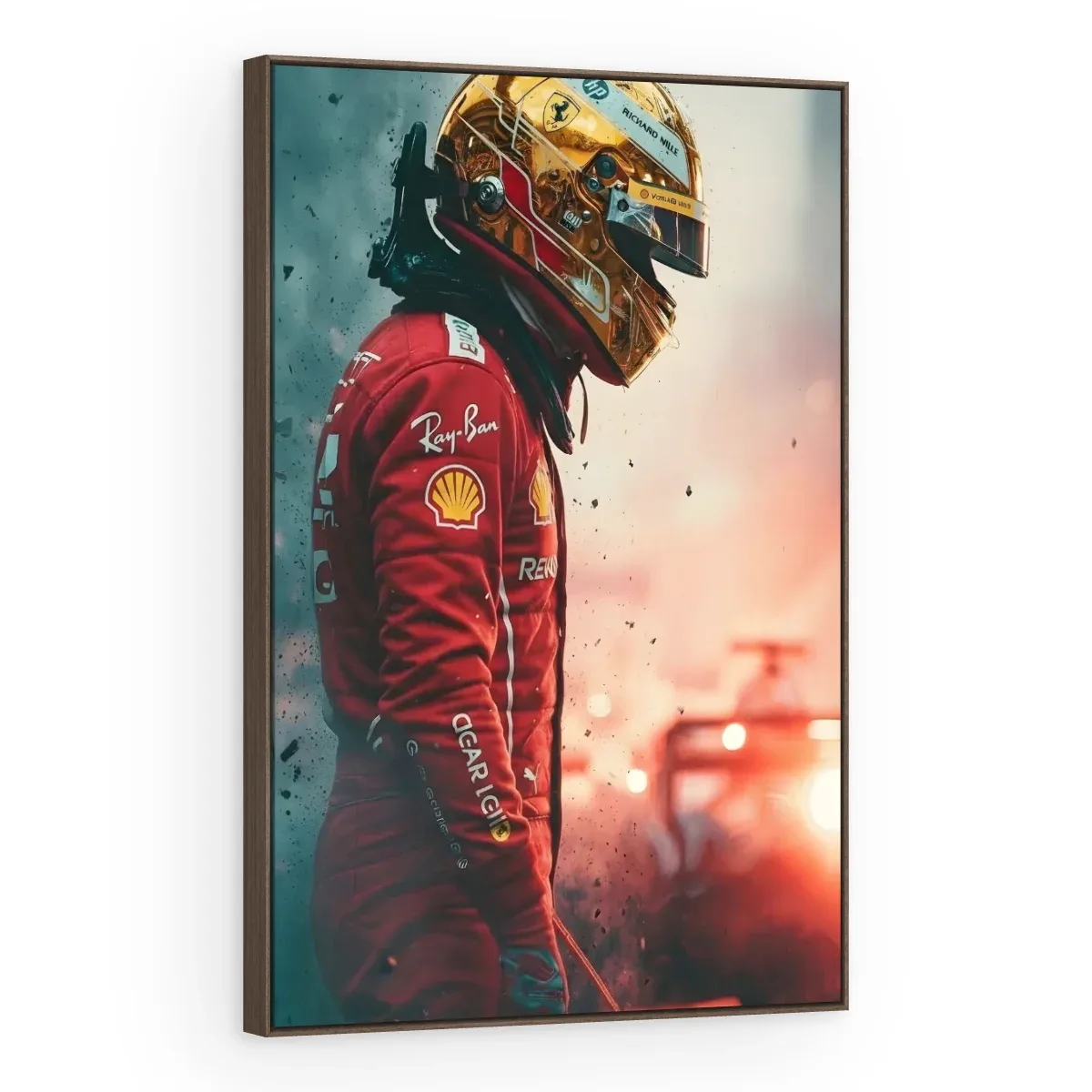 Quadro Decorativo Canvas Piloto Ferrari - FM0010