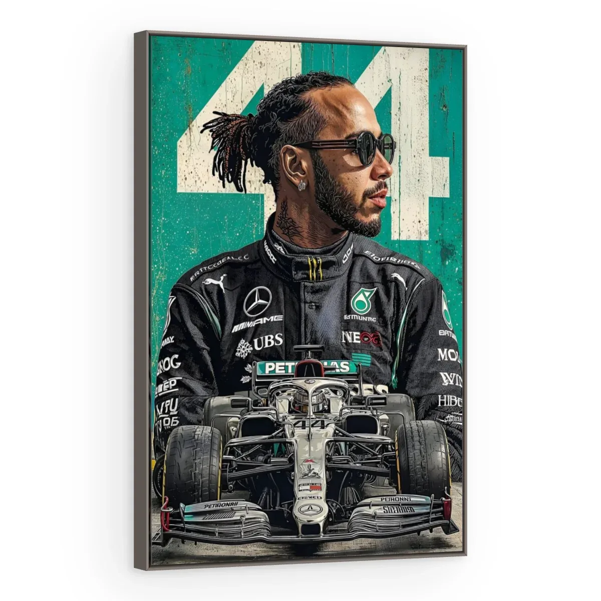 Quadro Decorativo Canvas Hamilton Heptacampeão - FM0015