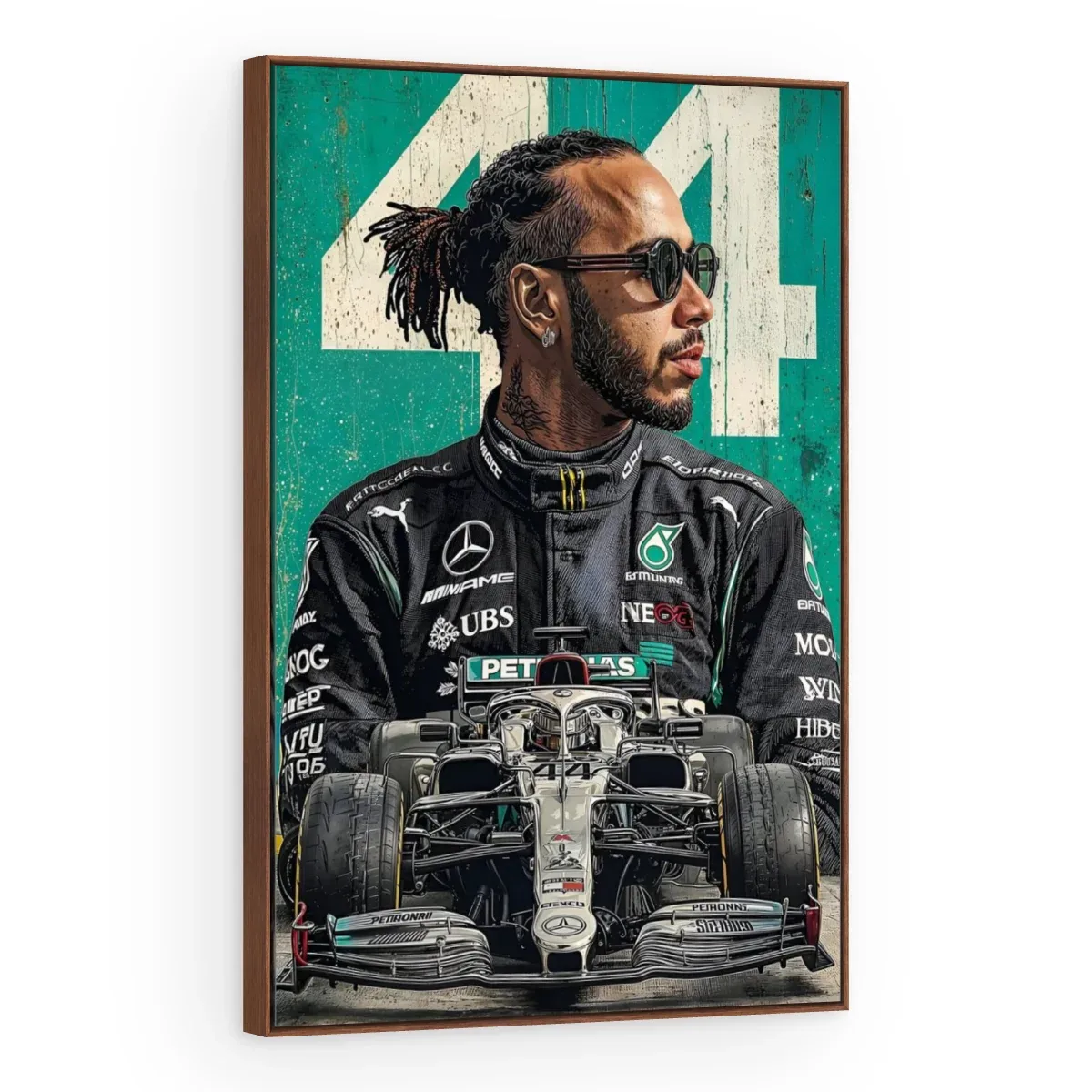 Quadro Decorativo Canvas Hamilton Heptacampeão - FM0015