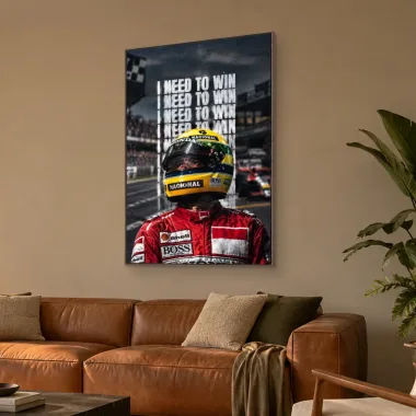 Quadro Decorativo Canvas Senna Determinação - FM0020