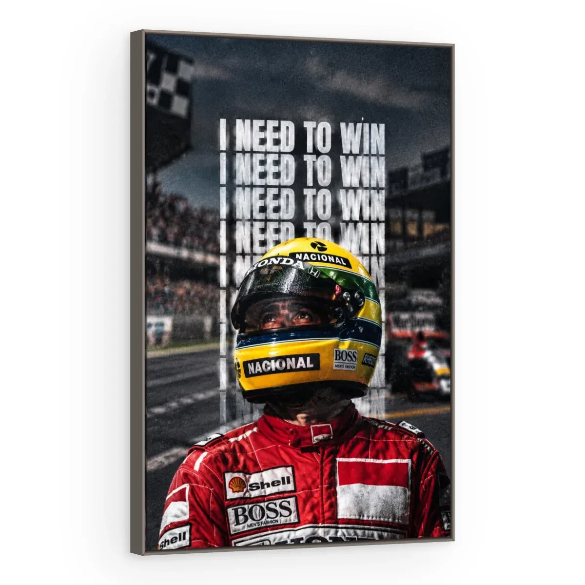 Quadro Decorativo Canvas Senna Determinação - FM0020