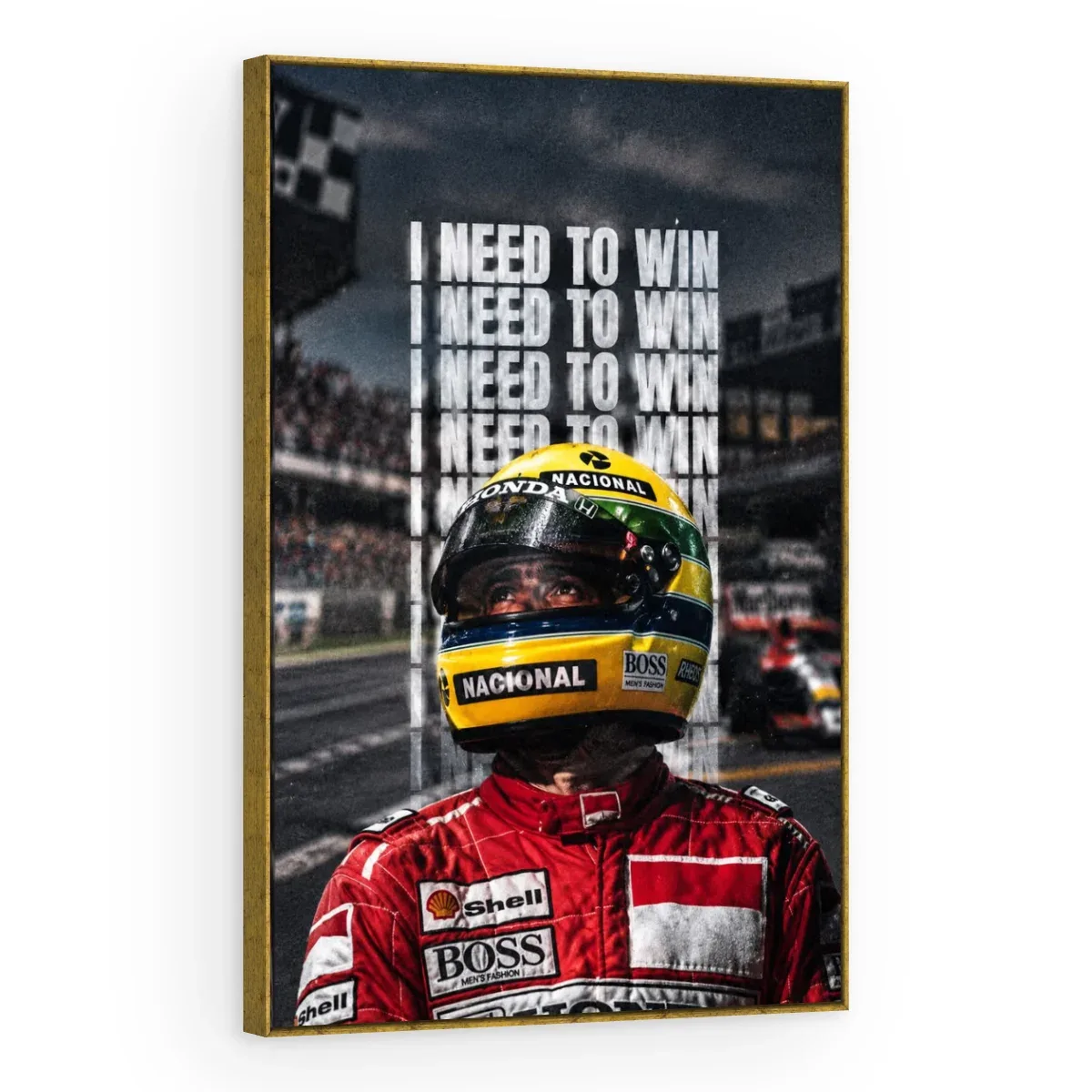 Quadro Decorativo Canvas Senna Determinação - FM0020
