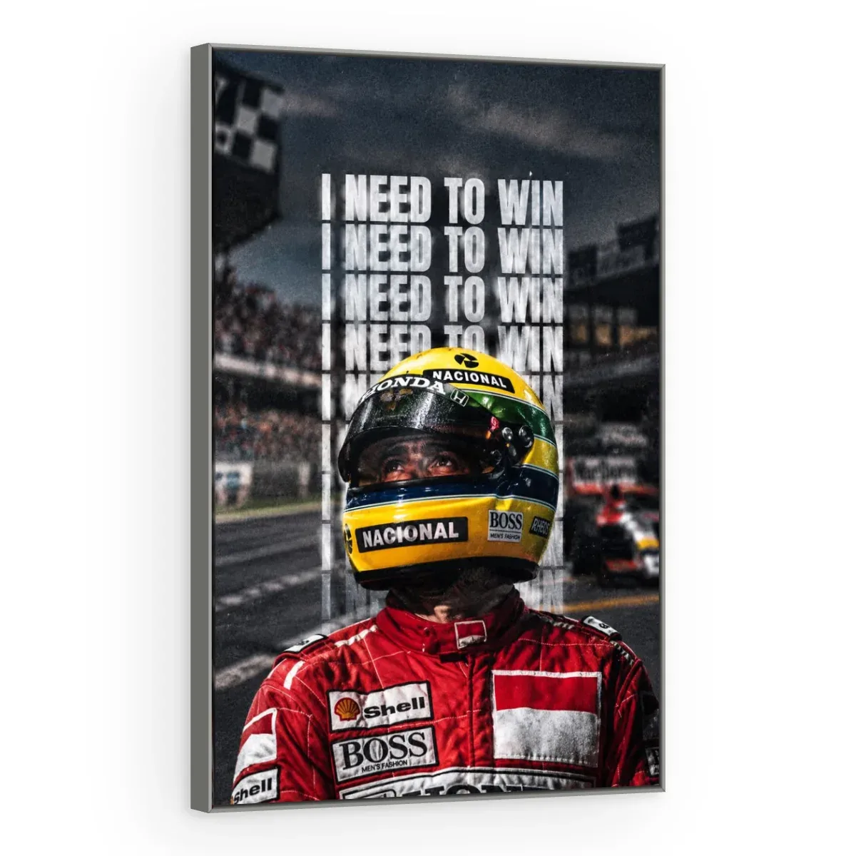 Quadro Decorativo Canvas Senna Determinação - FM0020