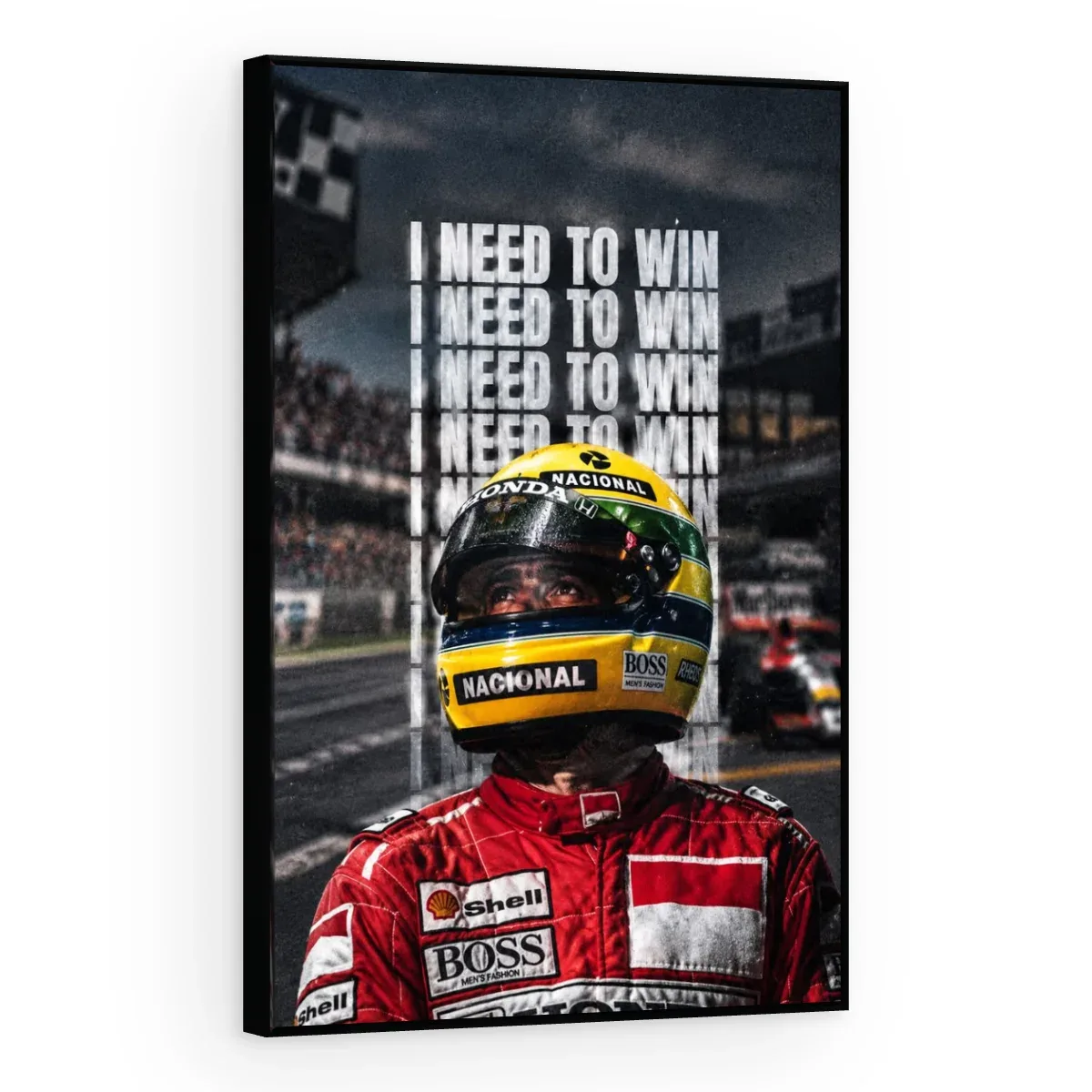 Quadro Decorativo Canvas Senna Determinação - FM0020