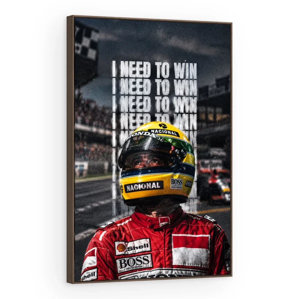 Quadro Decorativo Canvas Senna Determinação - FM0020
