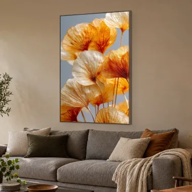 Quadro Decorativo Canvas Ginkgo Âmbar - FO0001