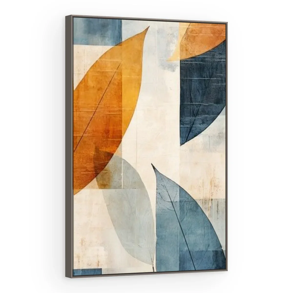 Quadro Decorativo Canvas Folhas Geométricas - FO0002