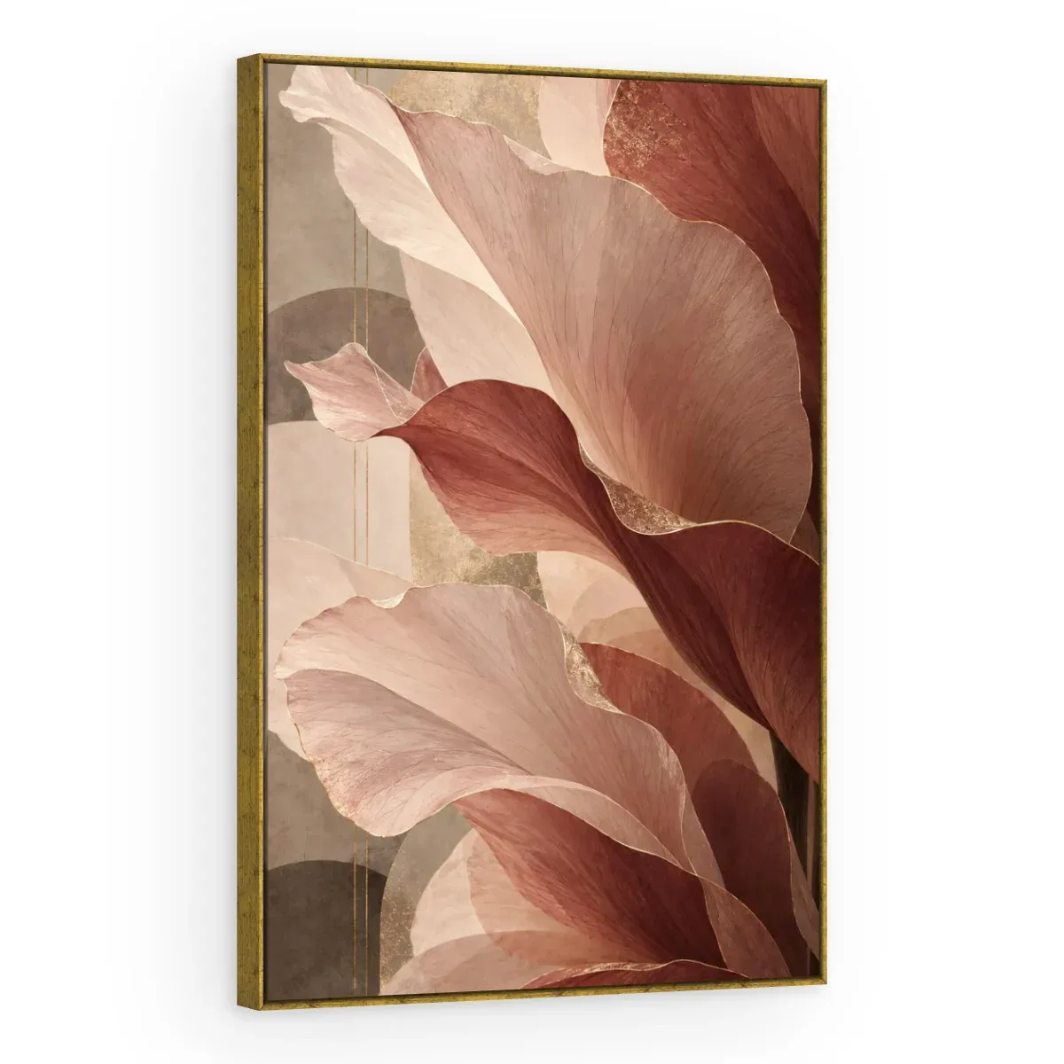 Quadro Decorativo Canvas Folhas Malva - FO0003