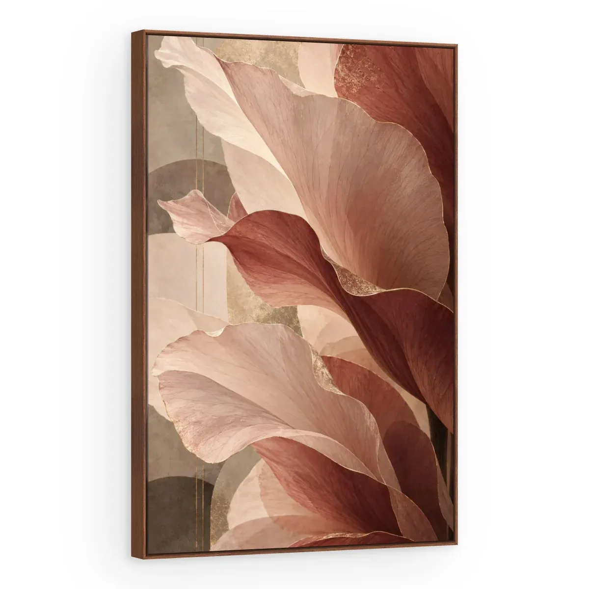 Quadro Decorativo Canvas Folhas Malva - FO0003