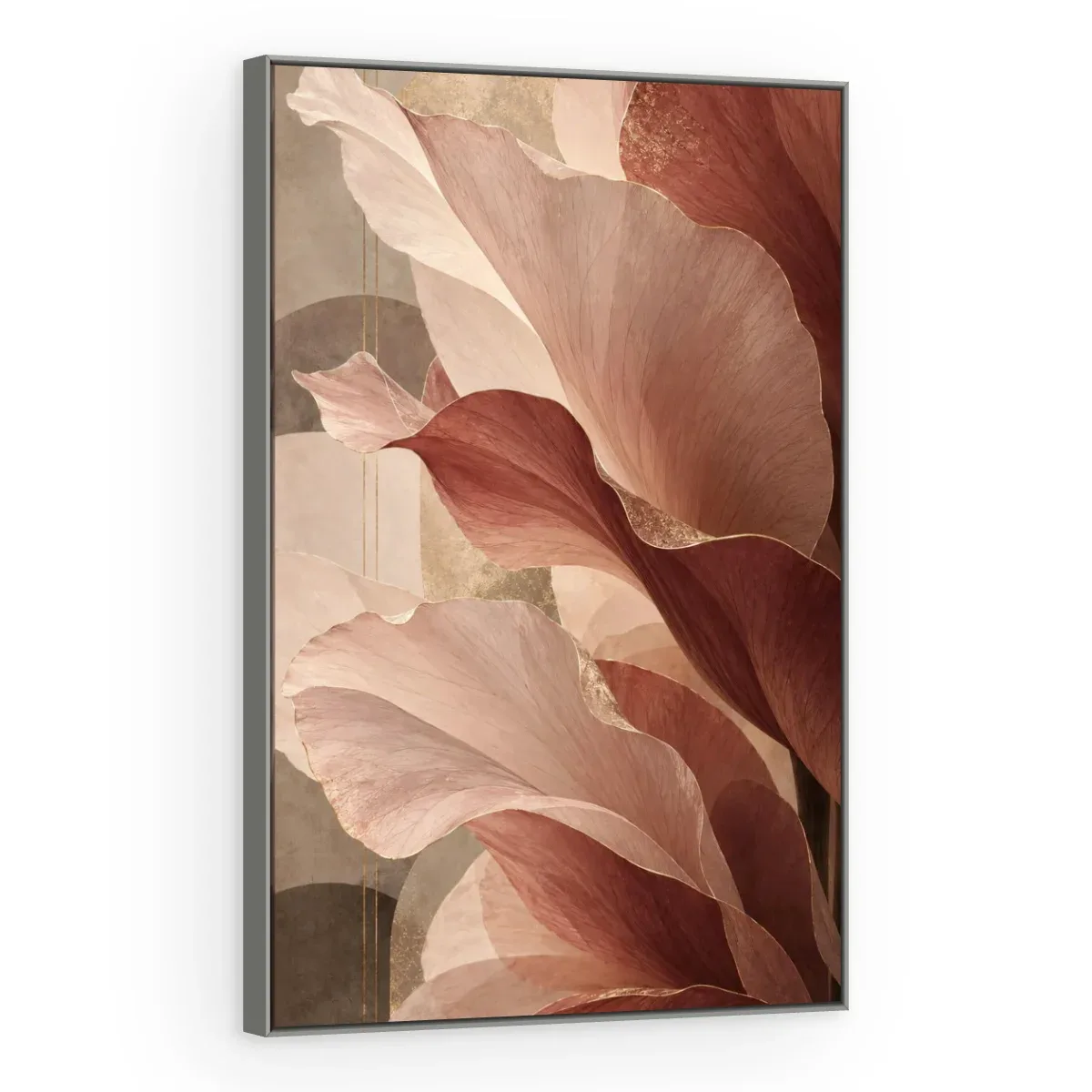 Quadro Decorativo Canvas Folhas Malva - FO0003
