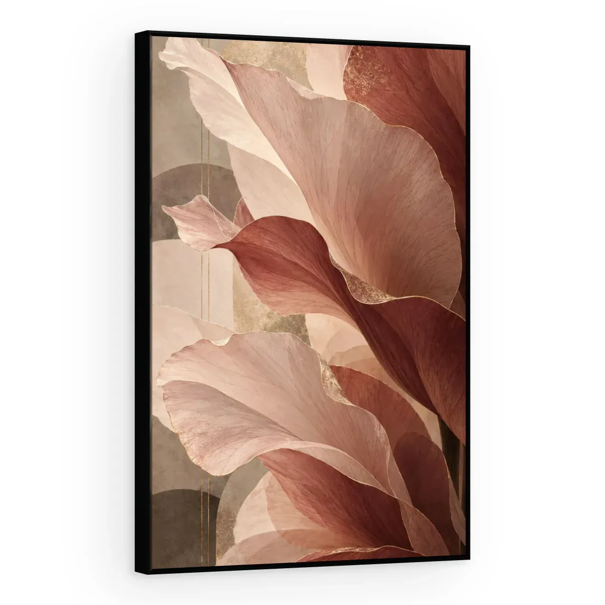 Quadro Decorativo Canvas Folhas Malva - FO0003
