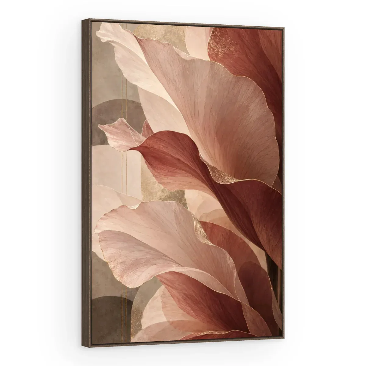 Quadro Decorativo Canvas Folhas Malva - FO0003