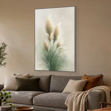 Quadro Decorativo Canvas Pampas Aquarela - FO0004