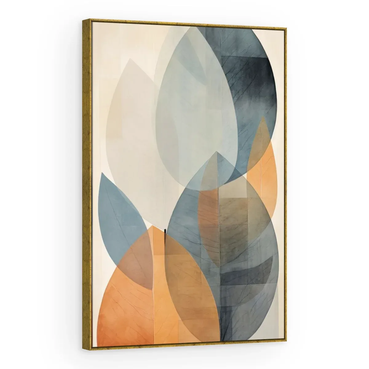 Quadro Decorativo Canvas Folhas Abstratas - FO0008