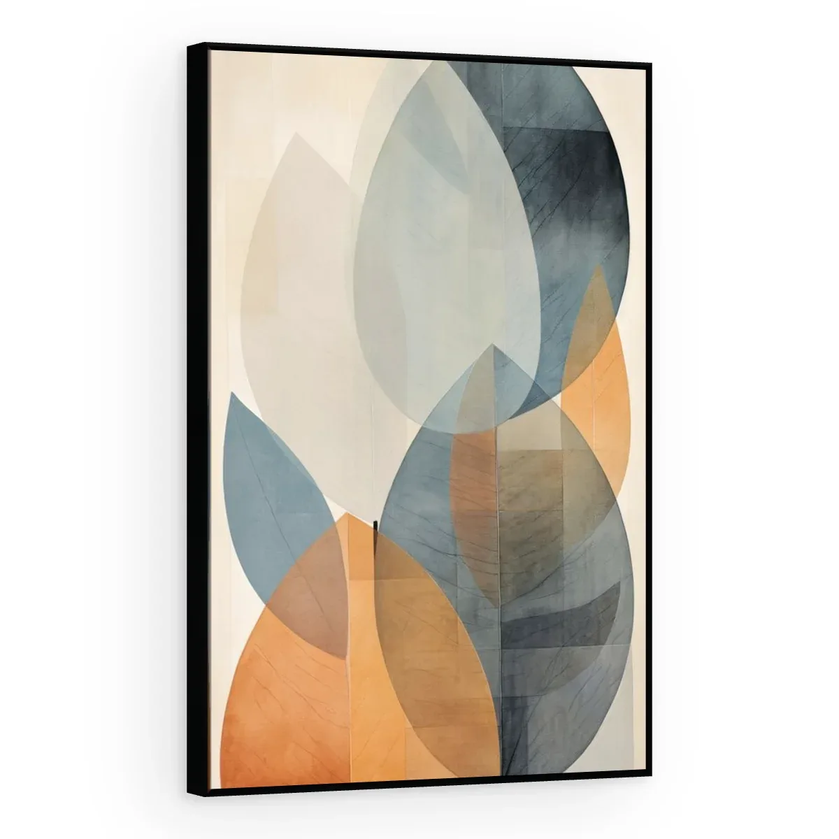 Quadro Decorativo Canvas Folhas Abstratas - FO0008