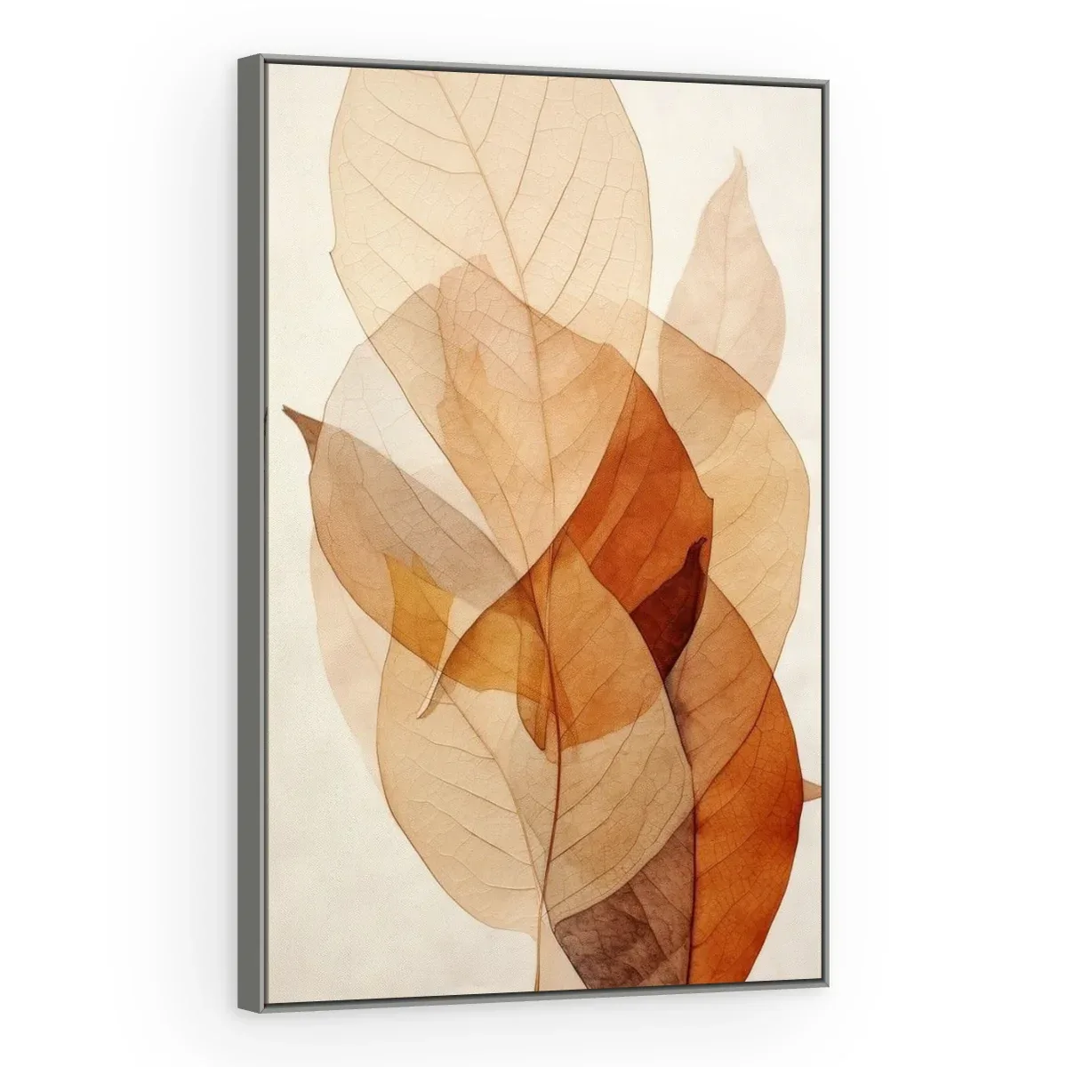 Quadro Decorativo Canvas Folhas Translúcidas - FO0009
