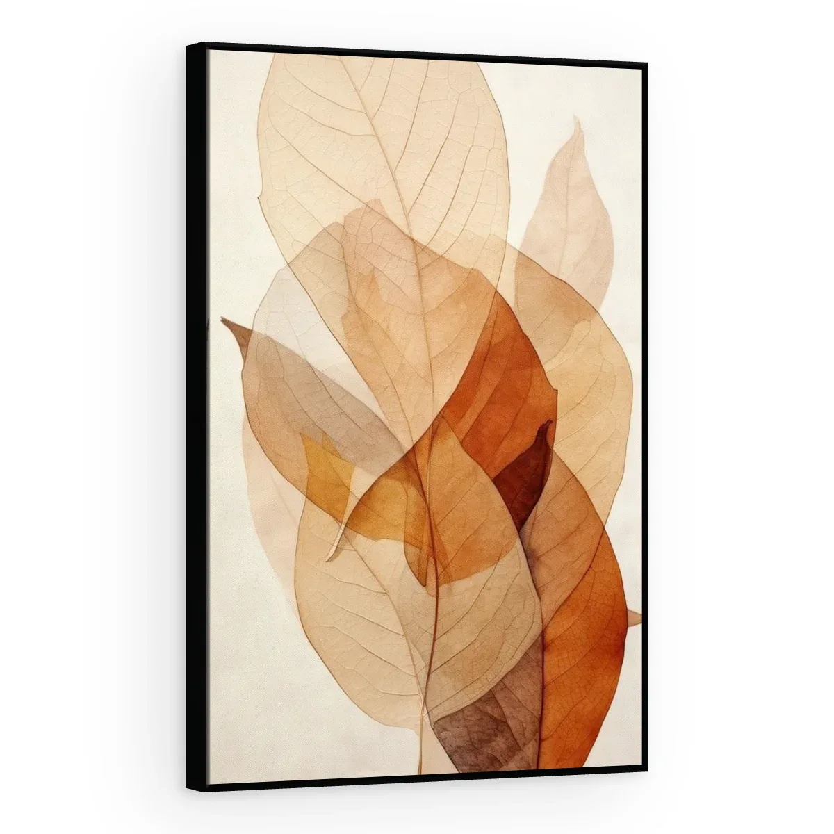 Quadro Decorativo Canvas Folhas Translúcidas - FO0009