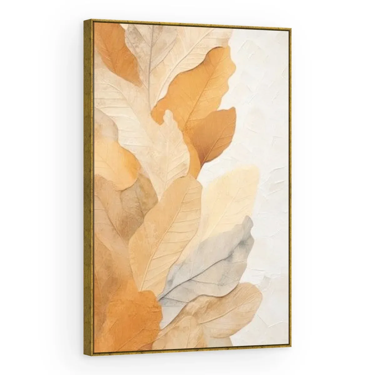 Quadro Decorativo Canvas Folhas Areia - FO0011