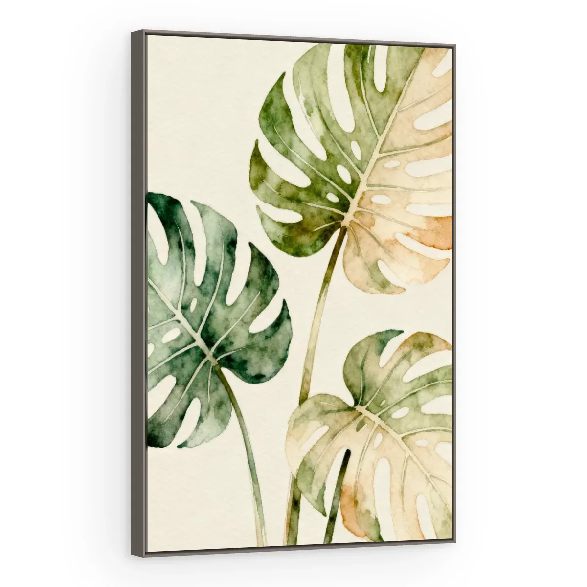 Quadro Decorativo Canvas Monstera Aquarela - FO0013
