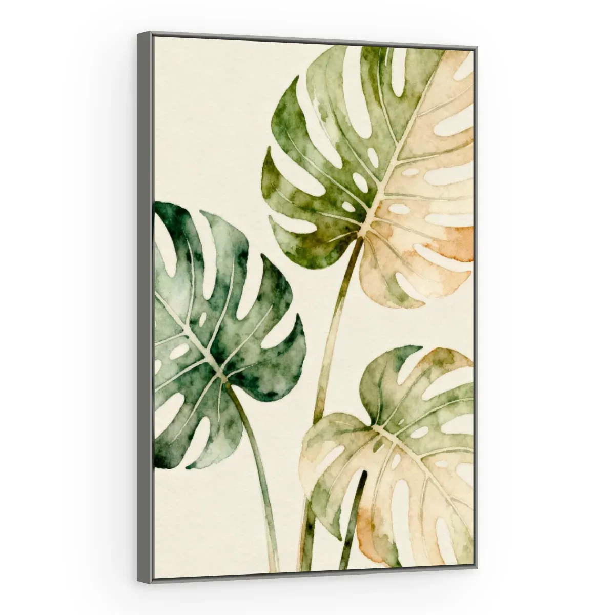 Quadro Decorativo Canvas Monstera Aquarela - FO0013