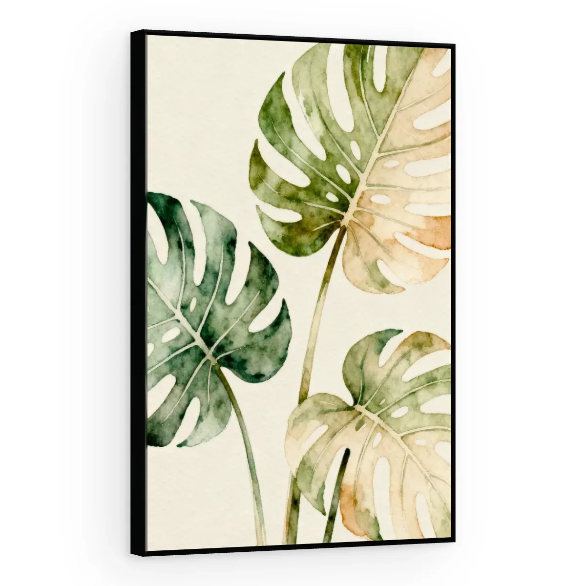 Quadro Decorativo Canvas Monstera Aquarela - FO0013