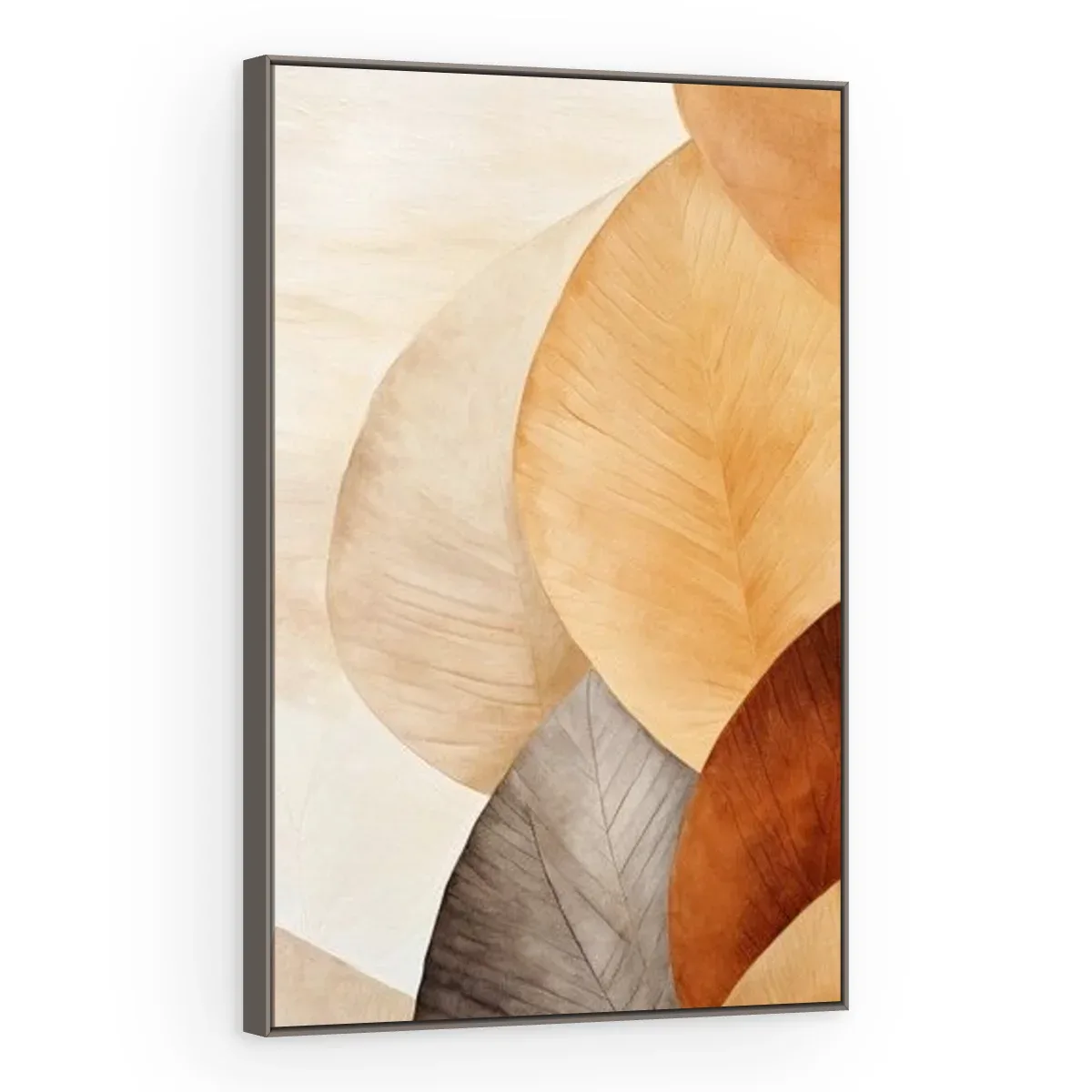 Quadro Decorativo Canvas Folhas Terrosas - FO0014
