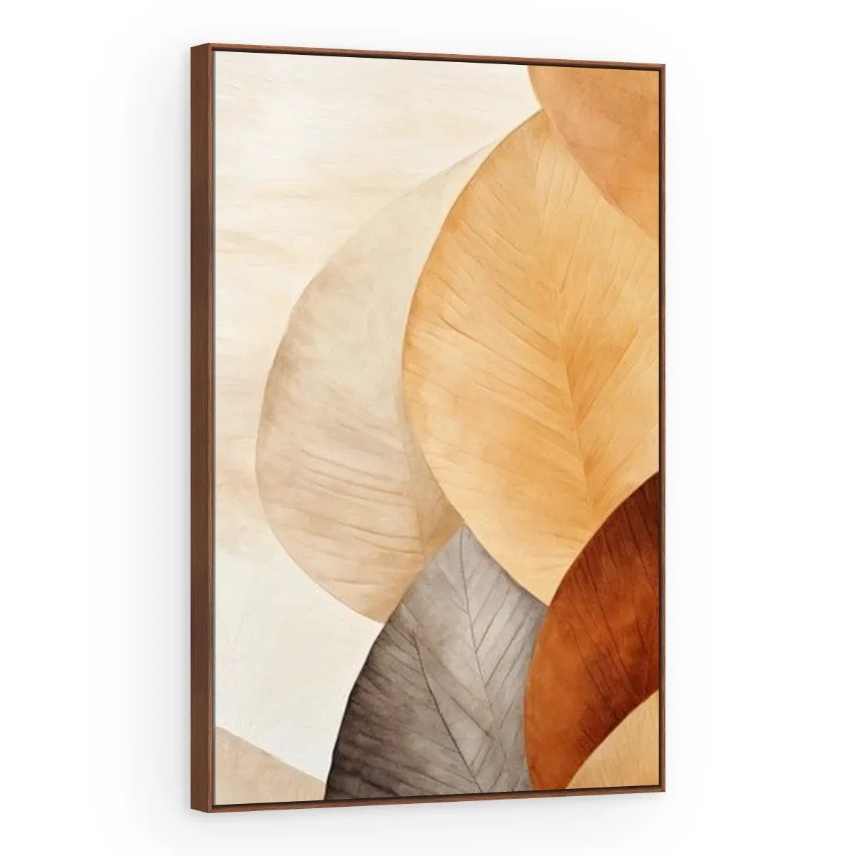 Quadro Decorativo Canvas Folhas Terrosas - FO0014