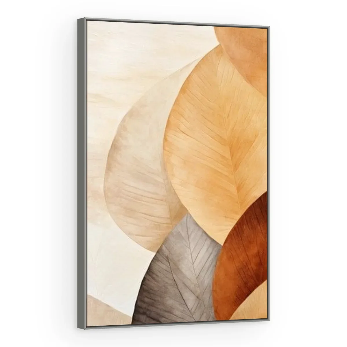 Quadro Decorativo Canvas Folhas Terrosas - FO0014