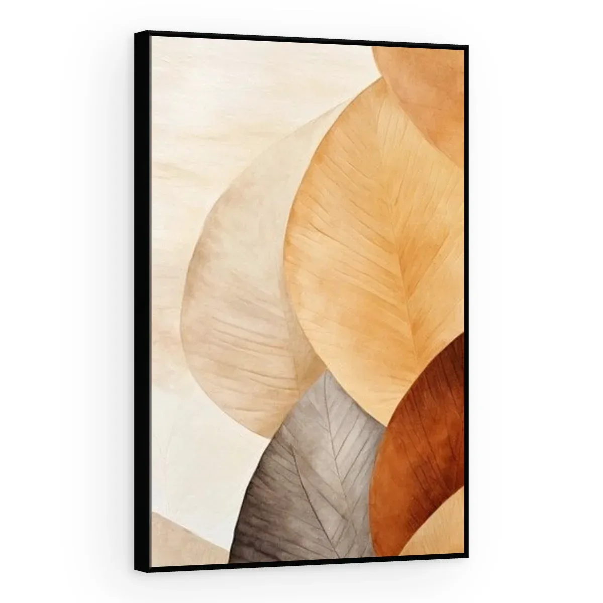 Quadro Decorativo Canvas Folhas Terrosas - FO0014