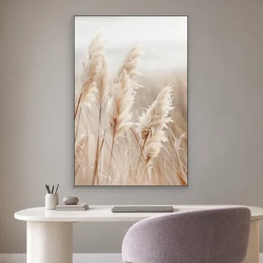 Quadro Decorativo Canvas Pampas Natural - FO0017