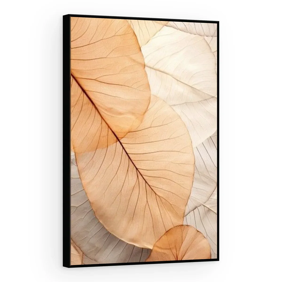 Quadro Decorativo Canvas Folhas Pêssego - FO0020