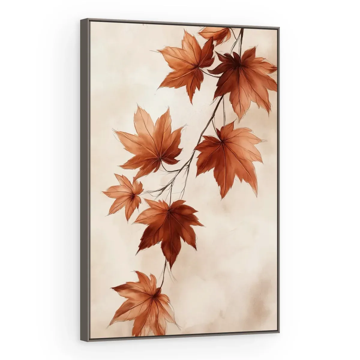 Quadro Decorativo Canvas Bordo Terracota - FO0021