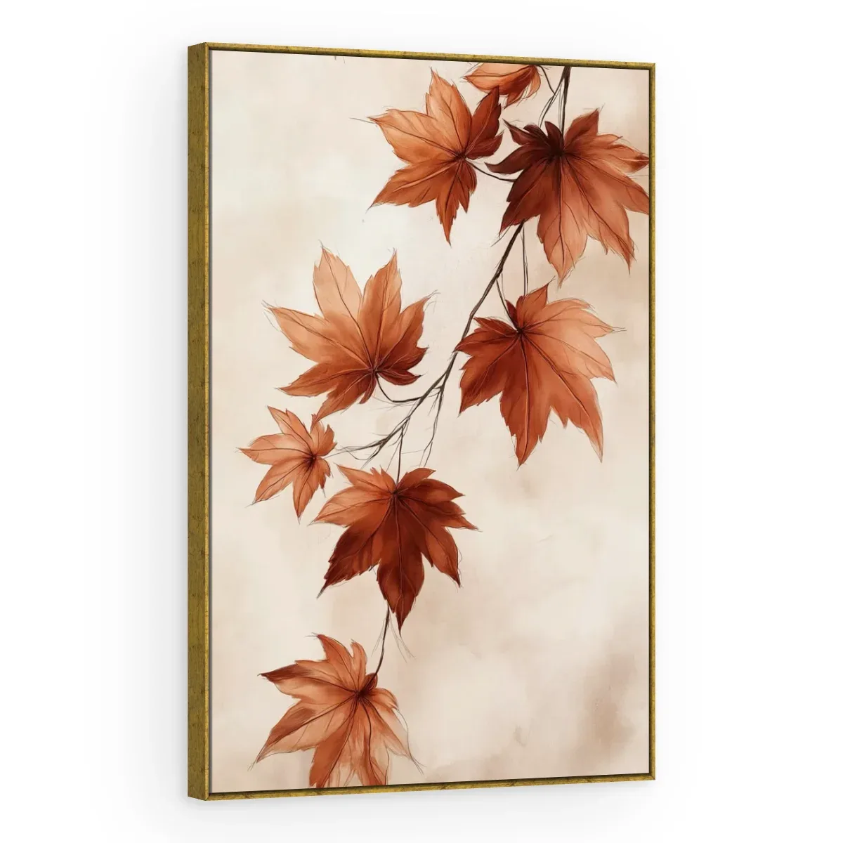 Quadro Decorativo Canvas Bordo Terracota - FO0021