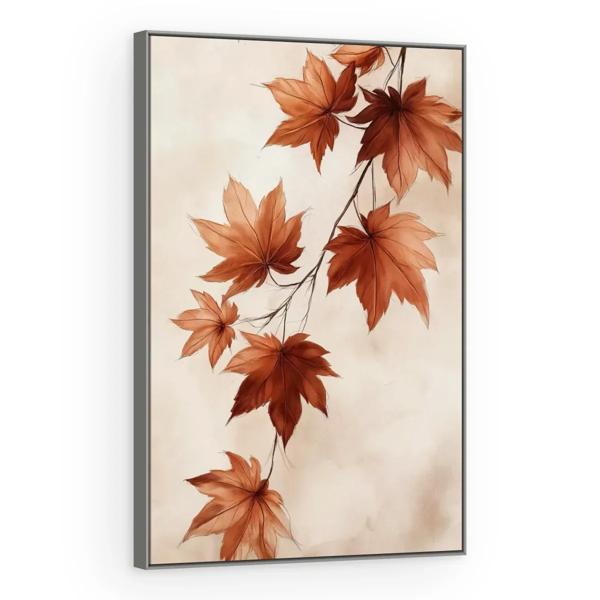Quadro Decorativo Canvas Bordo Terracota - FO0021