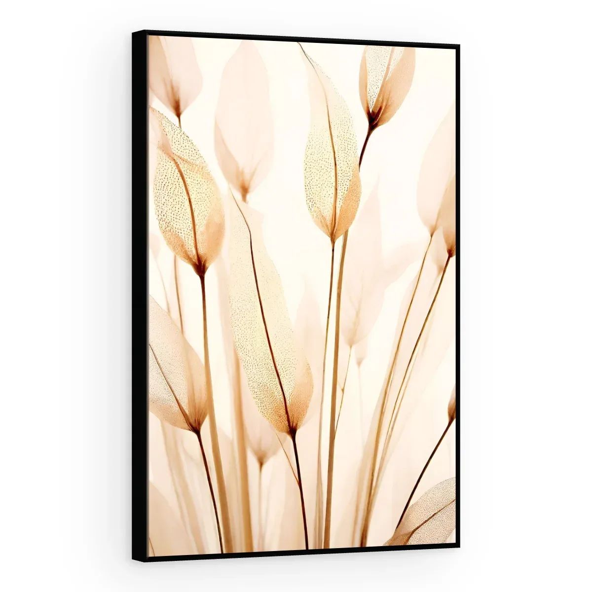 Quadro Decorativo Canvas Folhagem Nude - FO0023