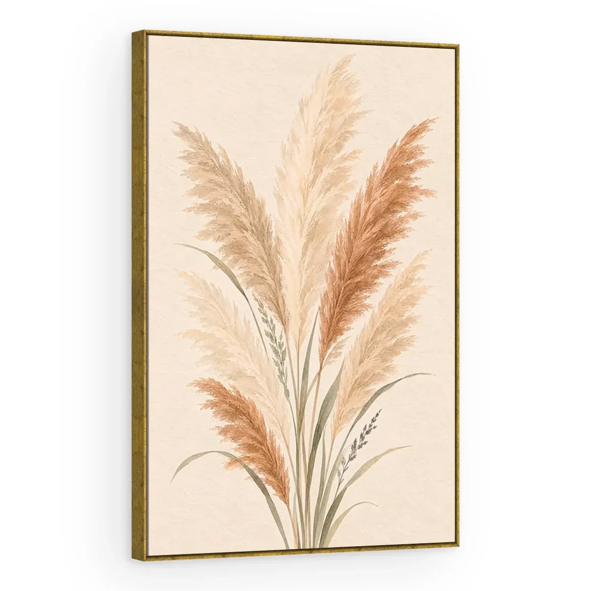 Quadro Decorativo Canvas Pampas Terracota - FO0029