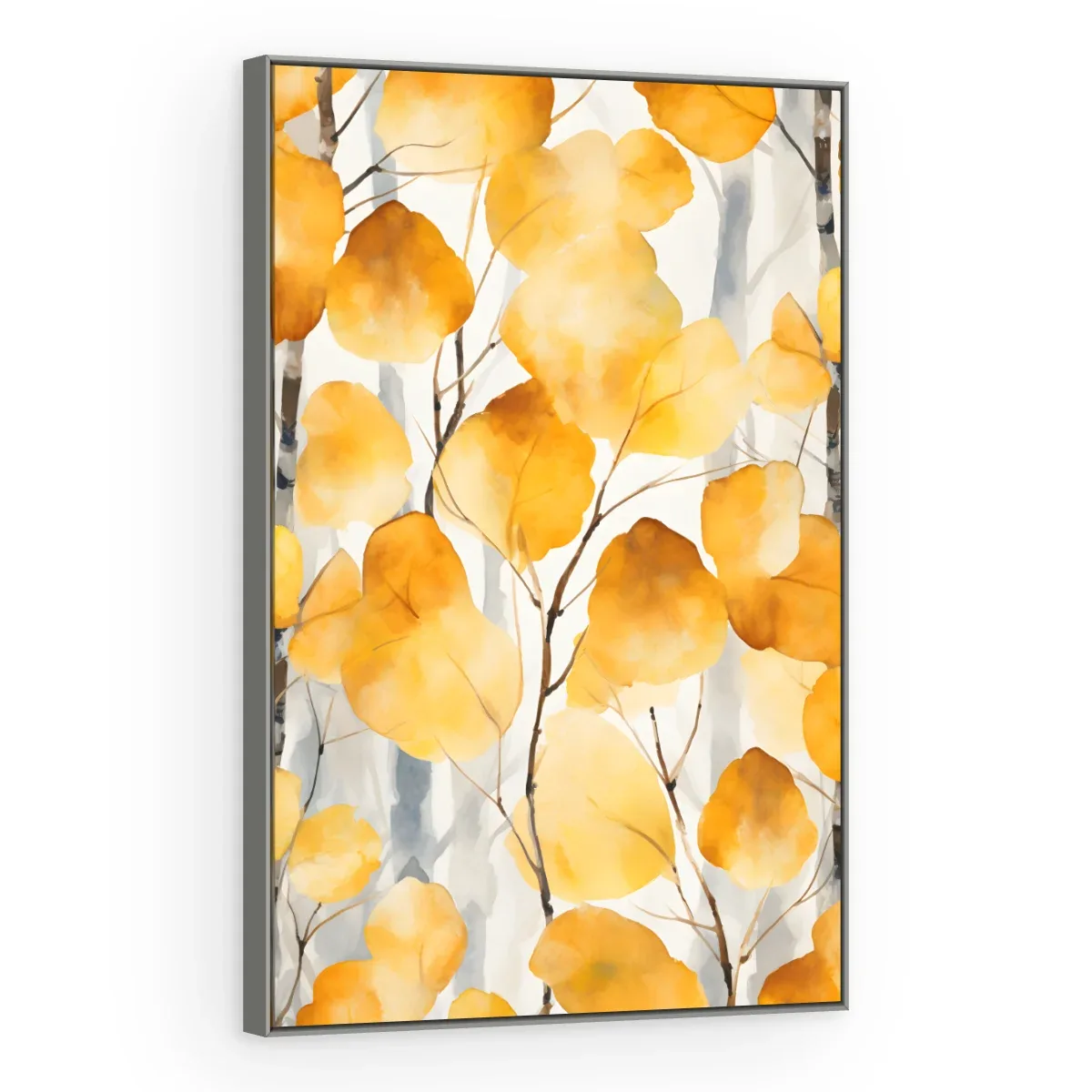 Quadro Decorativo Canvas Folhas Amarelas - FO0032