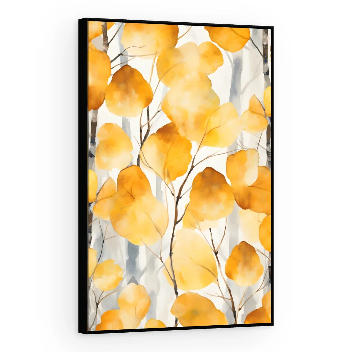 Quadro Decorativo Canvas Folhas Amarelas - FO0032