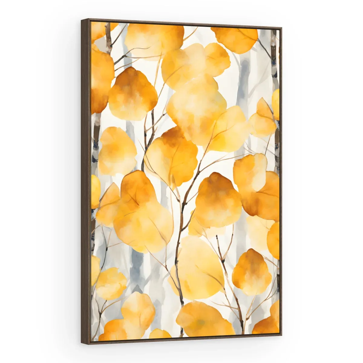 Quadro Decorativo Canvas Folhas Amarelas - FO0032
