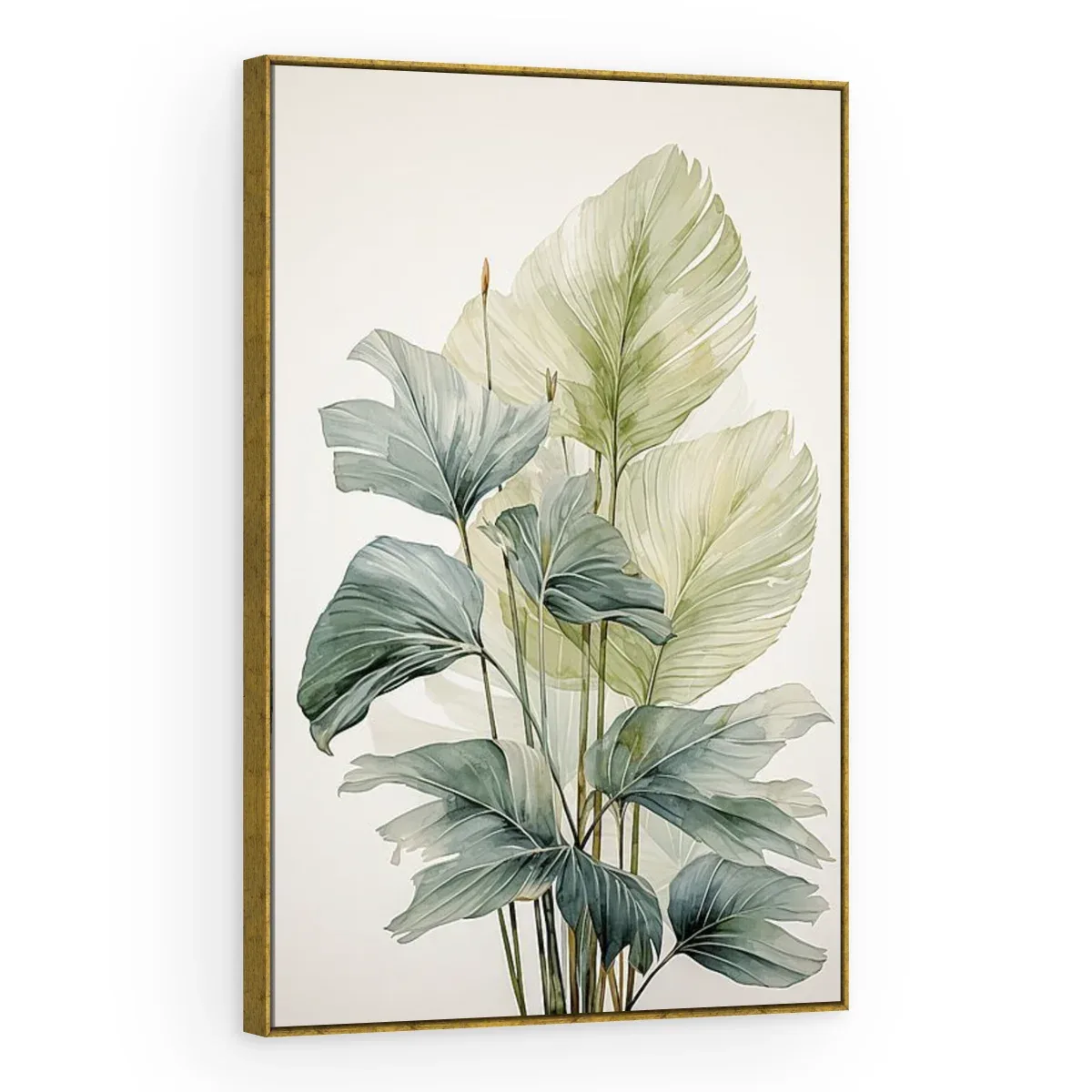 Quadro Decorativo Canvas Folhagem Botânica - FO0034