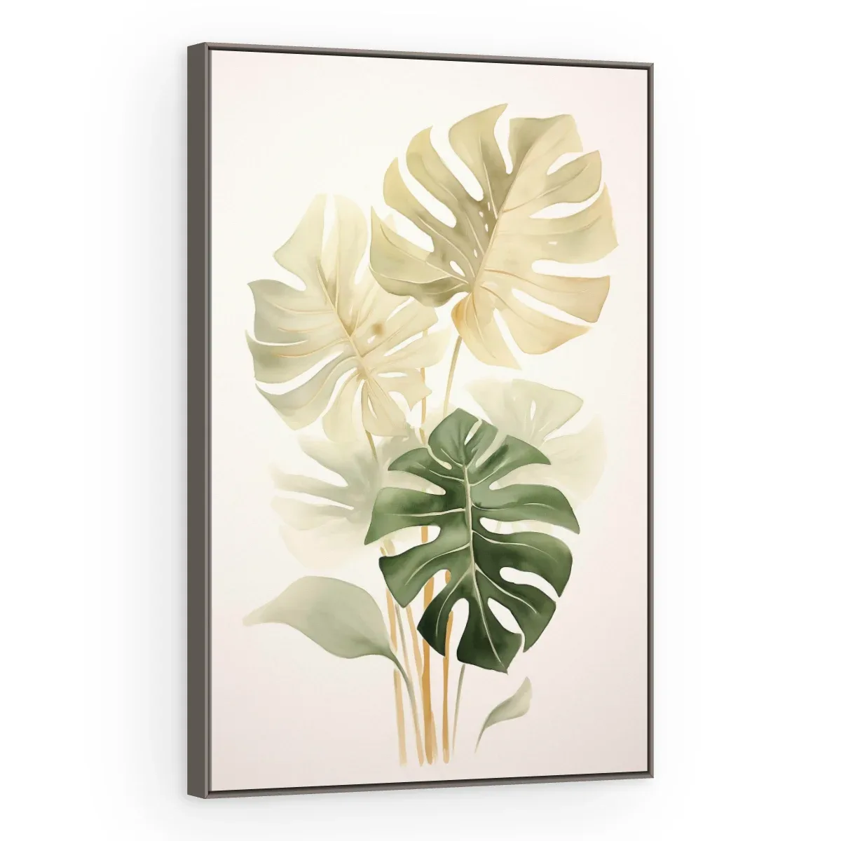 Quadro Decorativo Canvas Monstera Creme - FO0038