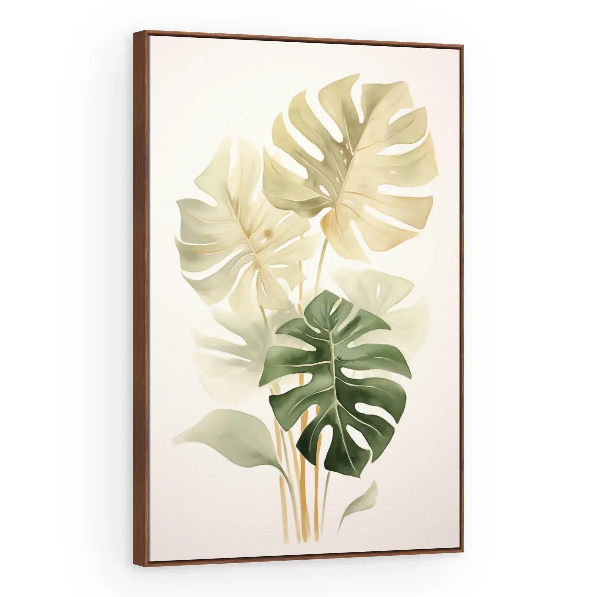 Quadro Decorativo Canvas Monstera Creme - FO0038