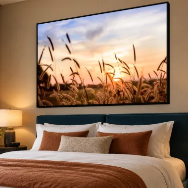 Quadro Decorativo Canvas Capim Crepuscular - FO0041
