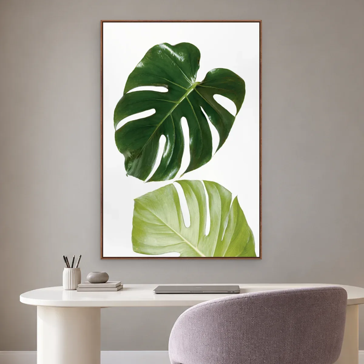 Quadro Decorativo Canvas Monstera Minimalista - FO0042