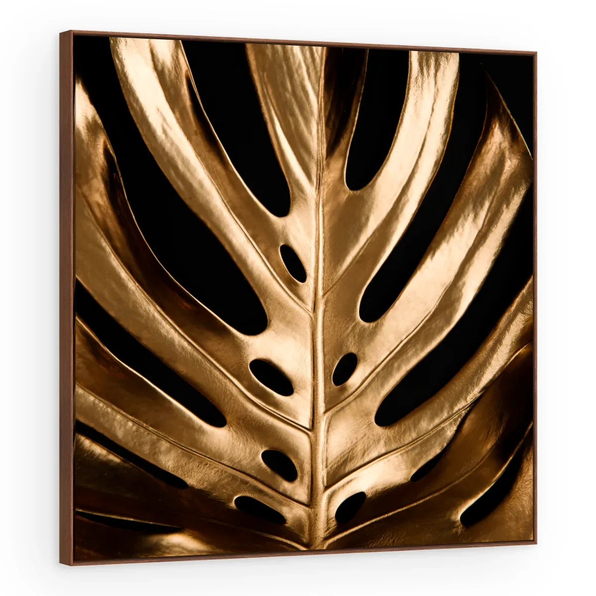 Quadro Decorativo Canvas Monstera Dourada - FO0047