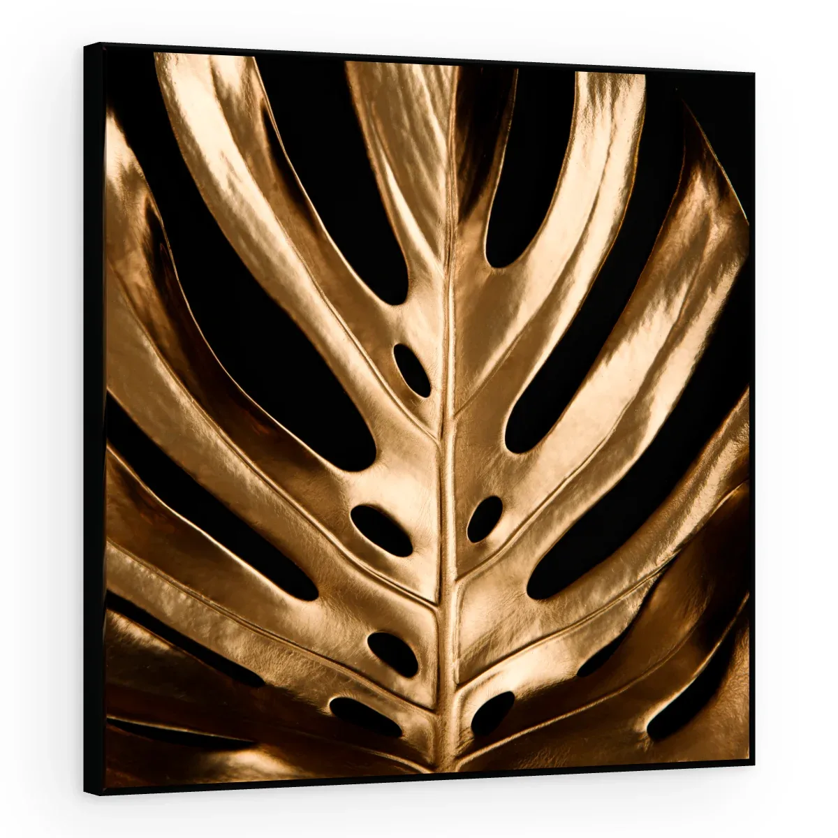 Quadro Decorativo Canvas Monstera Dourada - FO0047