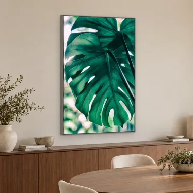 Quadro Decorativo Canvas Monstera Turquesa - FO0049