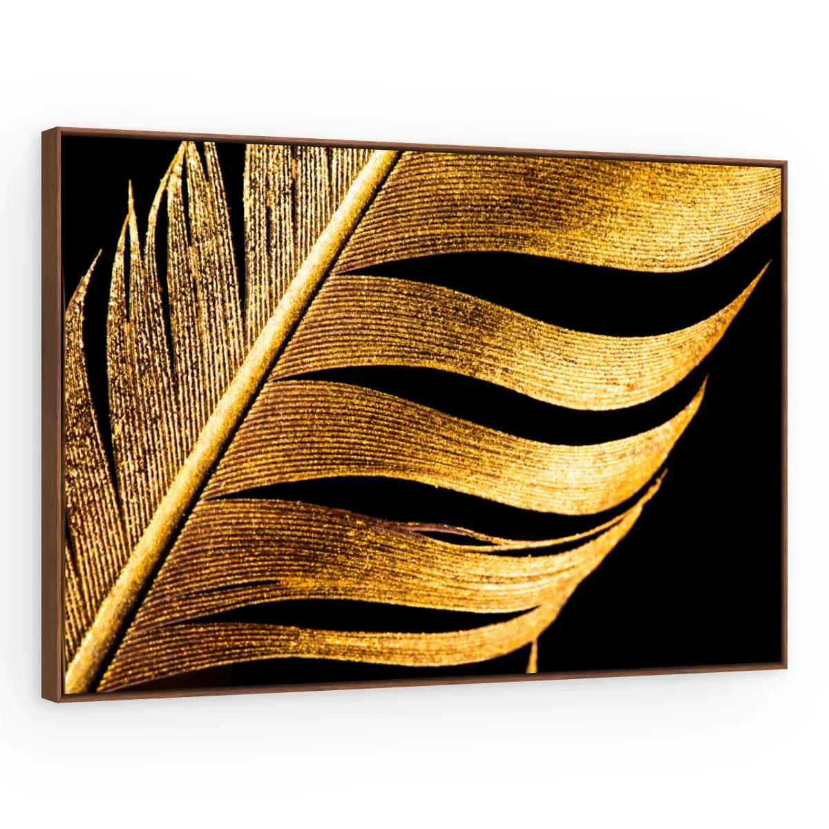 Quadro Decorativo Canvas Fronde Dourada - FO0050
