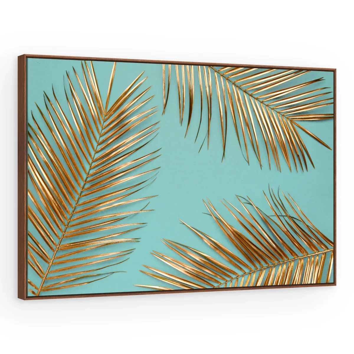 Quadro Decorativo Canvas Palmas Douradas - FO0055